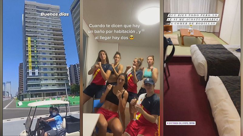 Tokyo 2020 | Los atletas cuentan sus primeras vivencias en las redes sociales