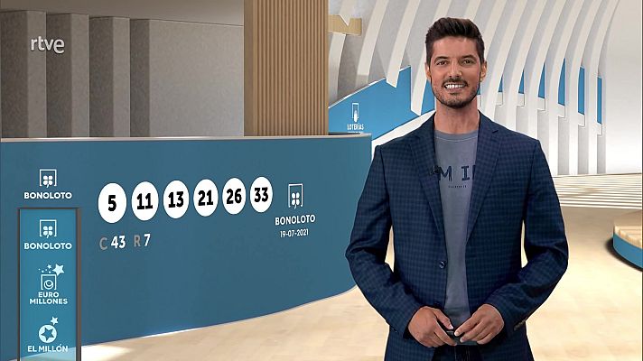 Loterías - Sorteo de la Bonoloto del 19/07/2021