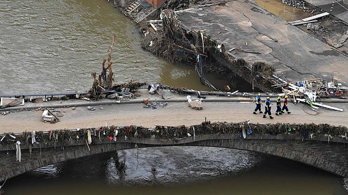 Telediario 1 - Los residentes hallan un escenario desolador tras las inundaciones en Alemania