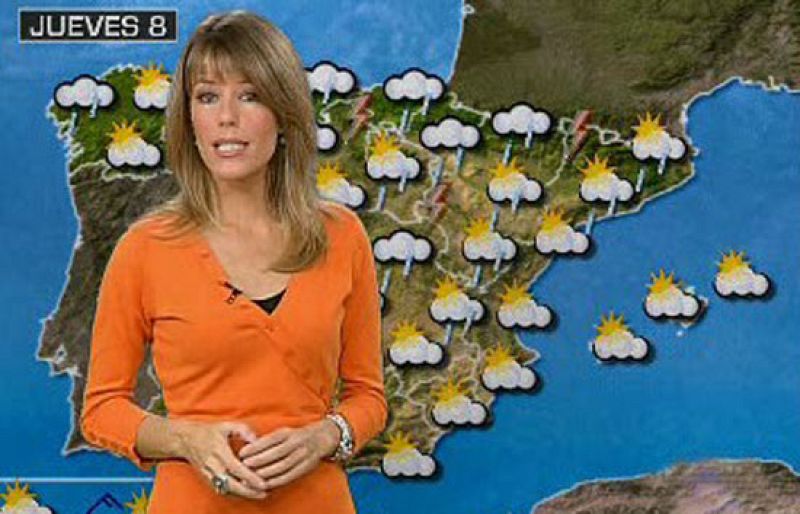 Chubascos y tormentas fuertes en el nordeste peninsular