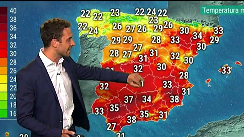 Lluvias en el norte y caída de temperaturas en el este peninsular