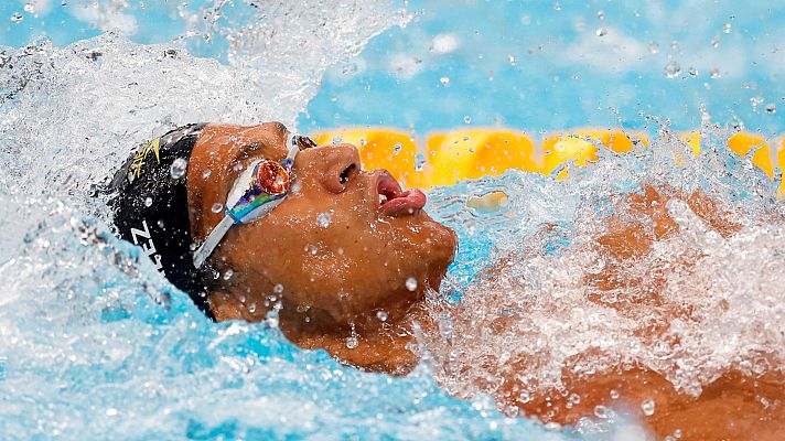 Natación Tokyo 2020 - Hugo González se clasifica para las semis de 100m espalda