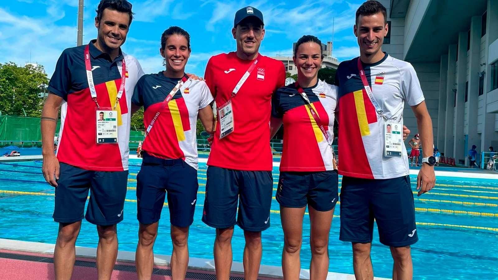 Gómez Noya, Mola y Alarza afrontan un triatlón en el 'infierno' de Tokio -- Ver ahora