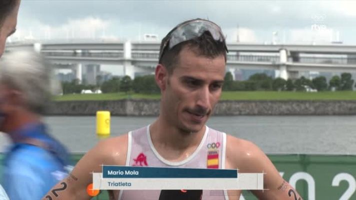 Triatlón Tokyo 2020 - Mario Mola: "Hemos pagado la natación y el trabajo que hemos tenido que hacer durante 20 km para alcanzar la cabeza"