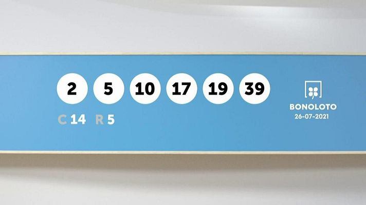 SELAE - Sorteo de la Lotería Bonoloto del 26/07/2021