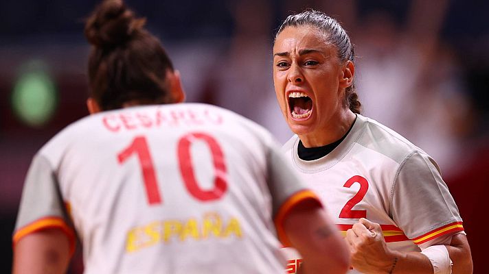 Balonmano Tokyo 2020 - España somete a Francia desde la defensa (25-28)