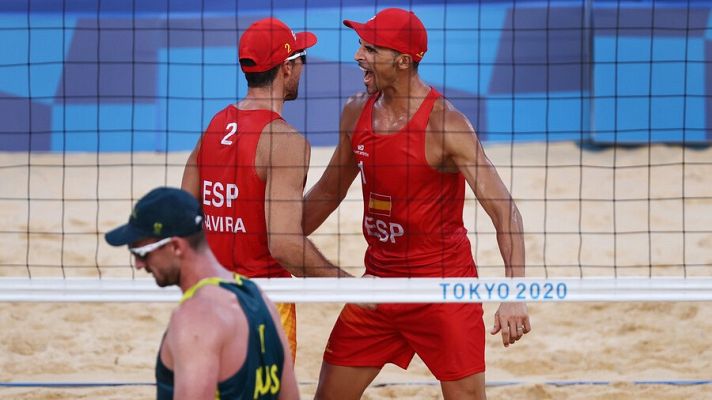 Vóley-playa Tokyo 2020 - España vence a Australia en vóley playa