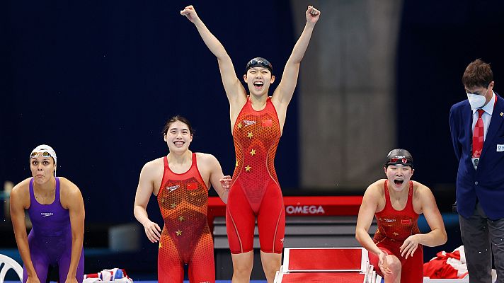 Natación Tokyo 2020 - La selección femenina china de relevos, récord del mundo