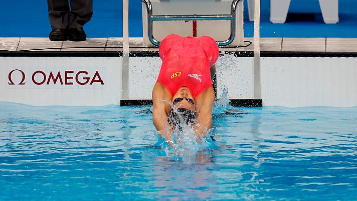 Natación Tokyo 2020 - África Zamorano se queda sin final en 200m espalda