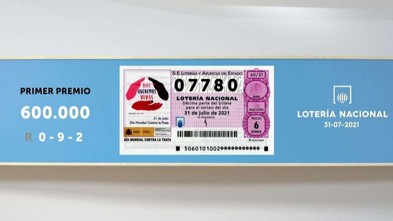 Sorteo de la Lotería Nacional del 31/07/2021 - Ver ahora