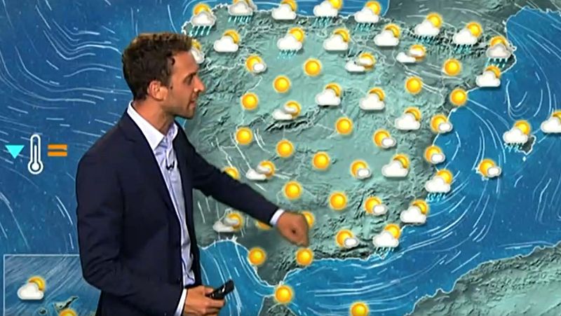 Lluvias débiles en el norte y tormentas en el este peninsular