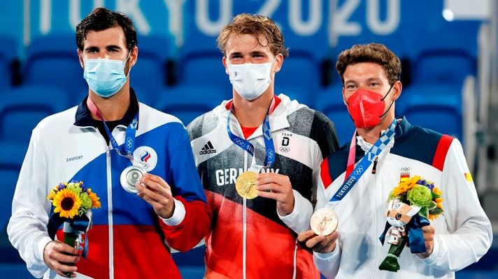 Tenis Tokyo 2020 - Pablo Carreño recibe la medalla de bronce