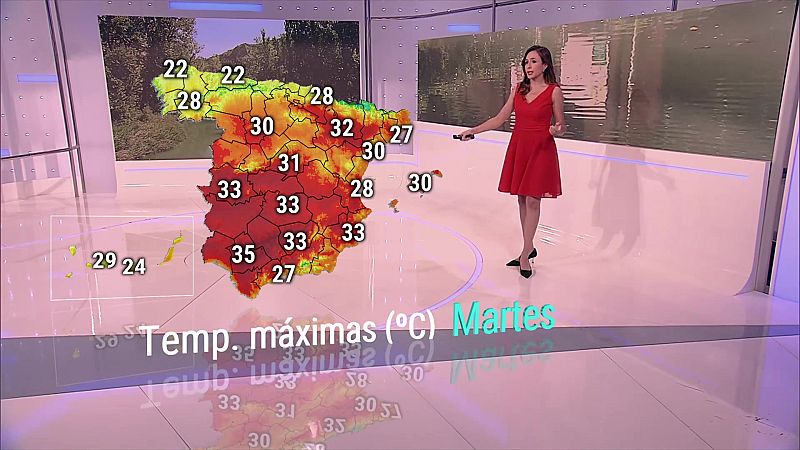 Chubascos y tormentas localmente fuertes en el Pirineo catalán, entorno del sur del sistema Ibérico e interior de la Comunidad Valenciana. Rachas fuertes de vientos en Canarias - ver ahora