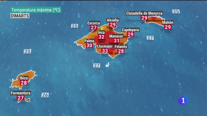 Informatiu Balear - El temps a les Illes Balears - 02/08/21