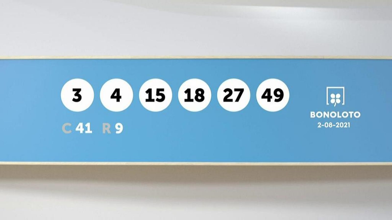 Sorteo de la Lotería Bonoloto del 02/08/2021 - Ver ahora