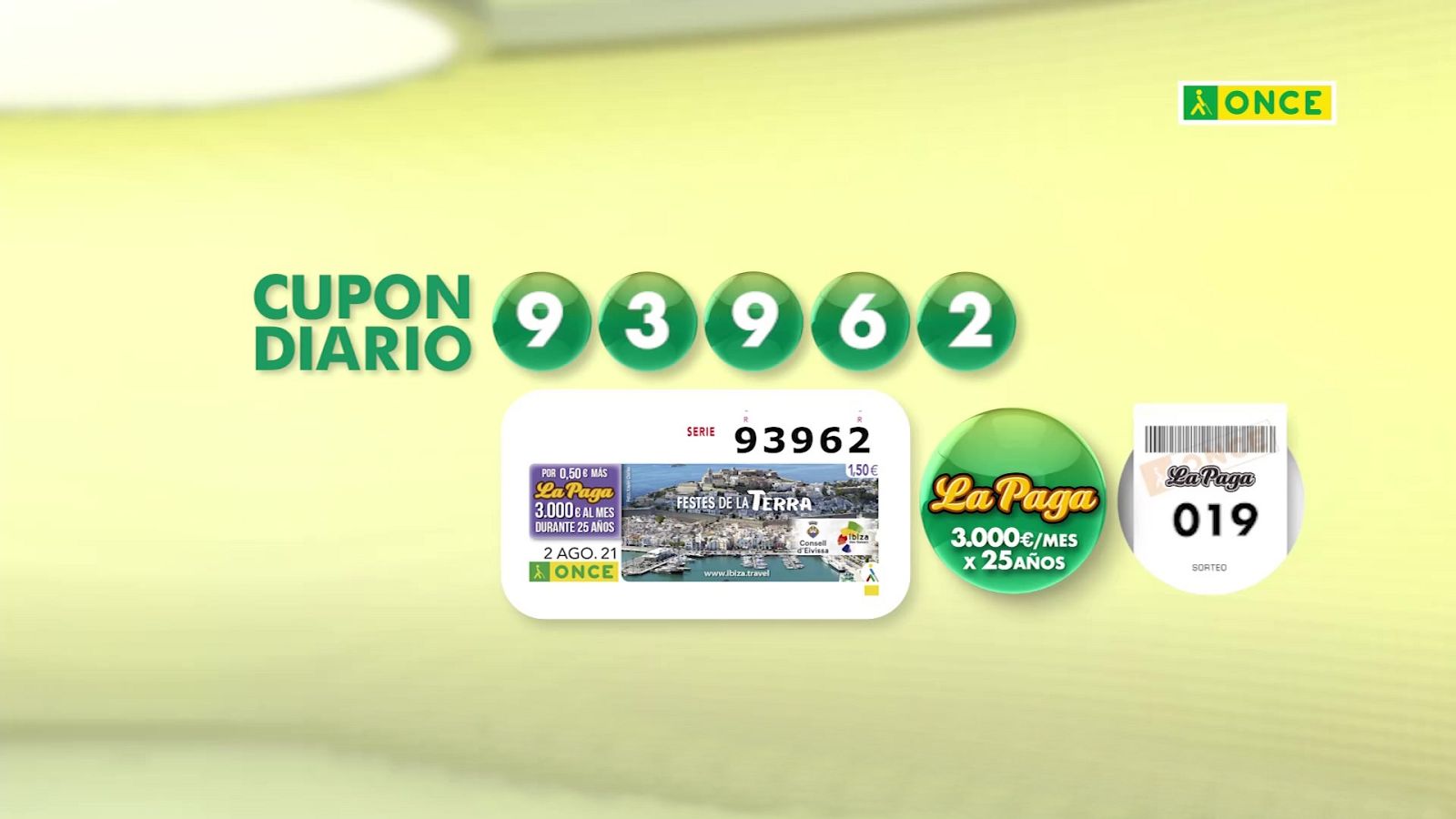 Sorteo ONCE - 02/08/21 - ver ahora