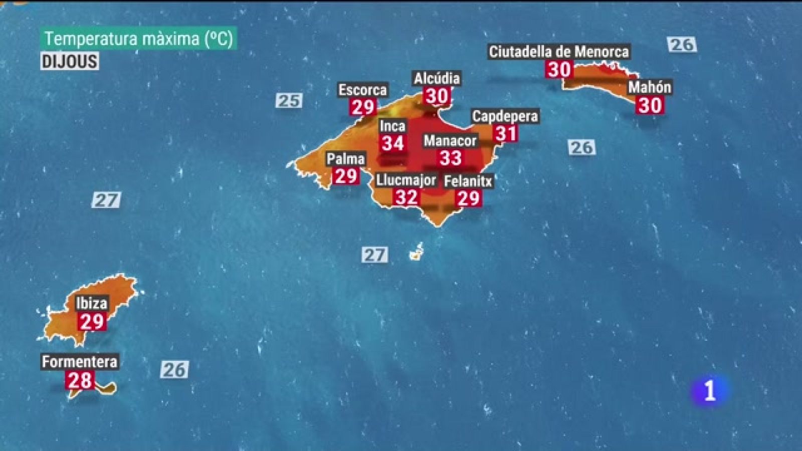 El temps a les Illes Balears - 04/08/21