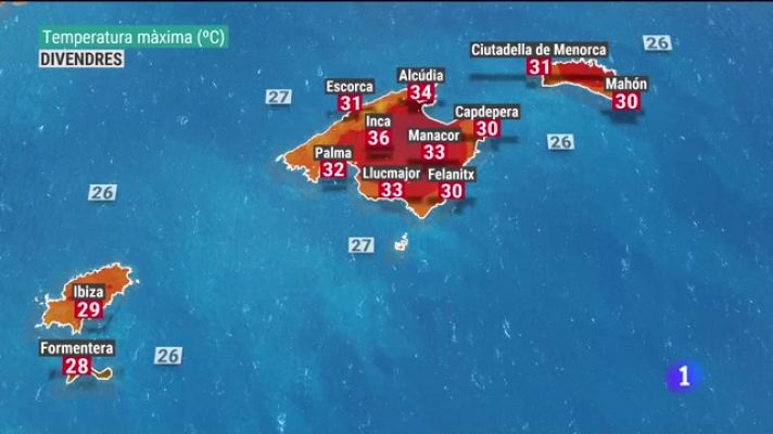 Informatiu Balear - El temps a les Illes Balears - 05/08/21
