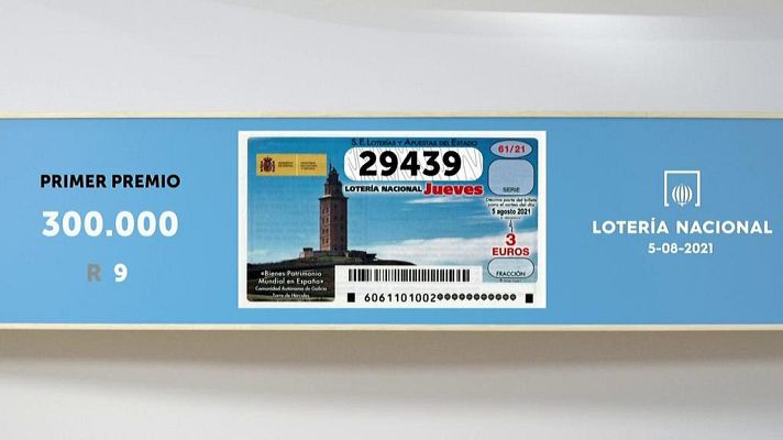 SELAE - Sorteo de la Lotería Nacional del 05/08/2021