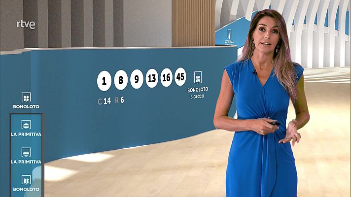 Loterías - Sorteo de la Lotería Nacional, Bonoloto, Primitiva y Jóker del 05/08/2021