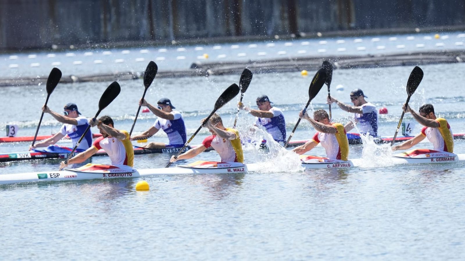 Tokyo 2020 -   El equipo de K4 español pasa directo a semifinales como cabeza de serie
