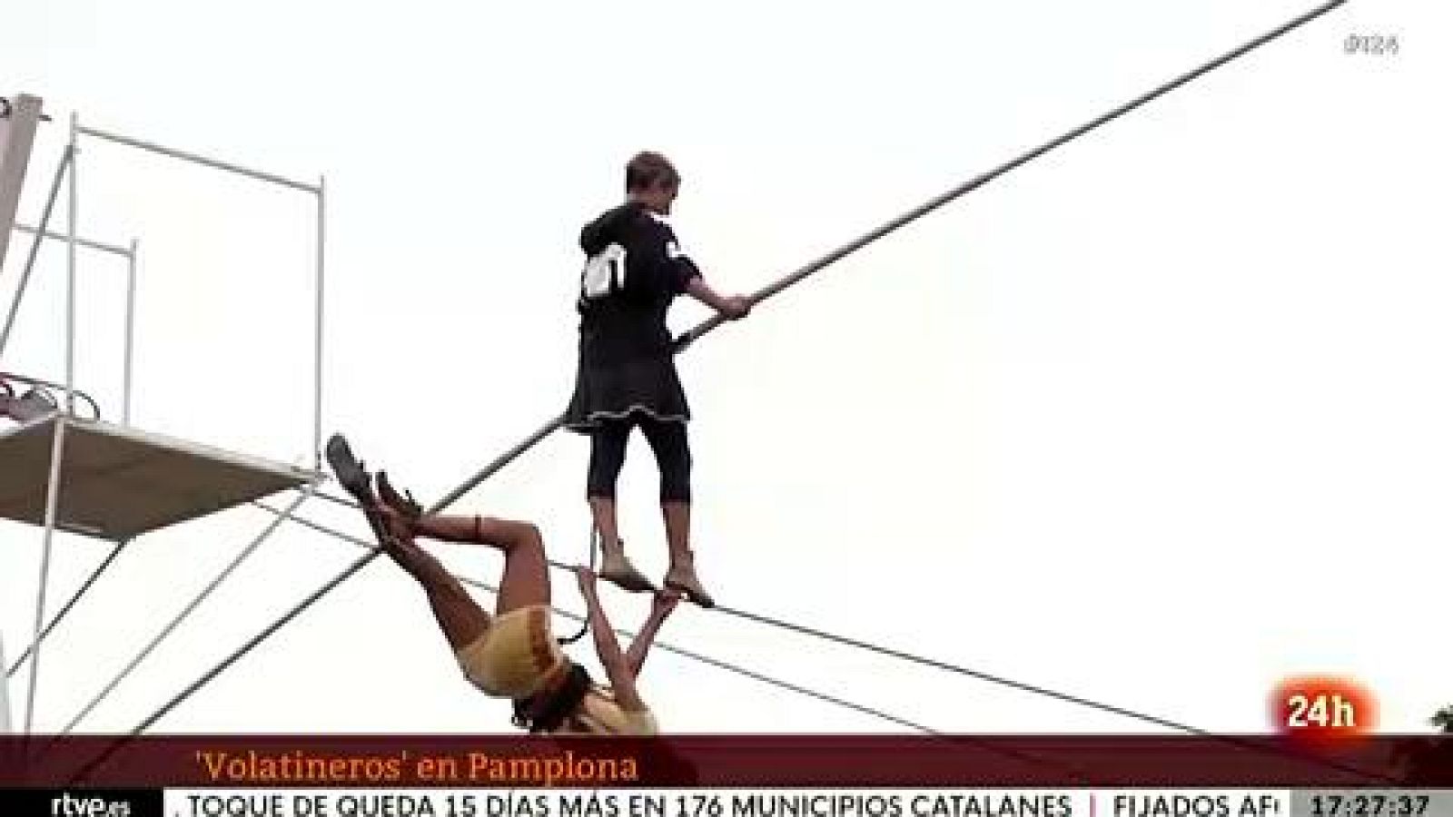 Homenaje a Remigia Echarren, funambulista navarra