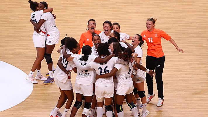 Balonmano Tokyo 2020 - Francia gana 29-27 a Suecia y repite final olímpica