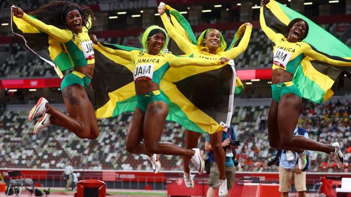 Atletismo Tokyo 2020 - Jamaica, oro en el 4x100 femenino