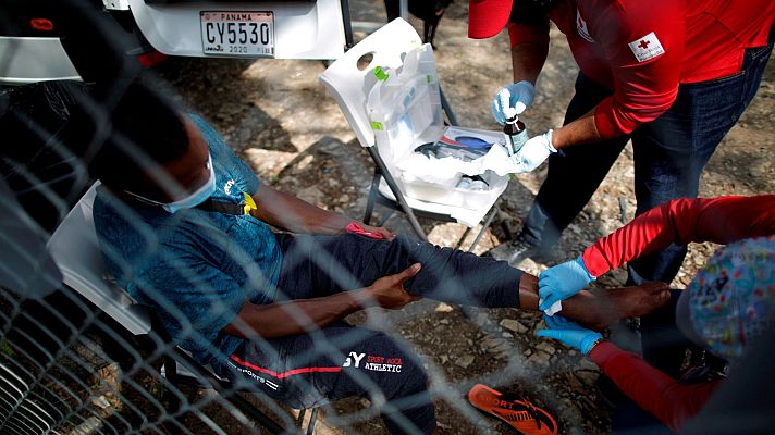 Telediario 1 - El tapón del Darien, el peligroso paso fronterizo entre Colombia y Panamá