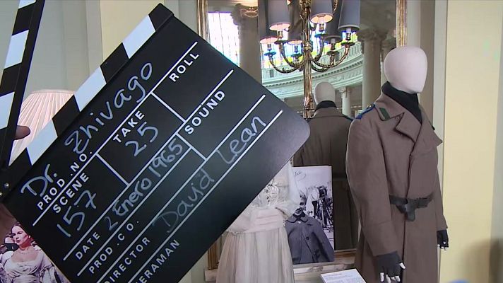 Telediario 1 - El abrigo del 'Doctor Zhivago' y los vestidos de Sofia Loren en 'El Cid', en una exposición en Madrid