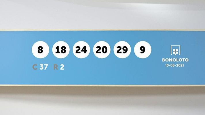 SELAE - Sorteo de la Lotería Bonoloto y Euromillones del 10/08/2021