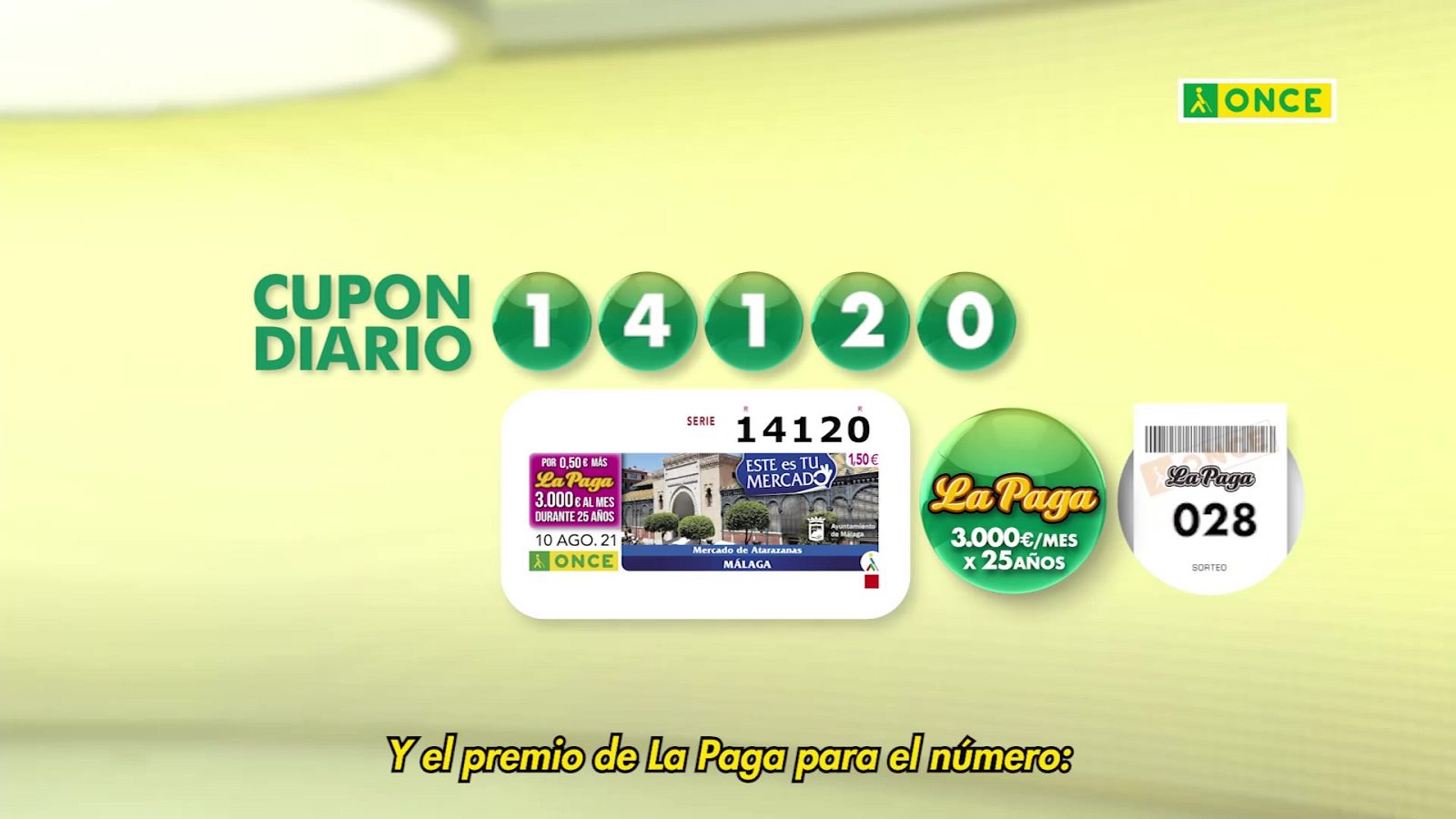 Sorteo ONCE - 10/08/21 - ver ahora