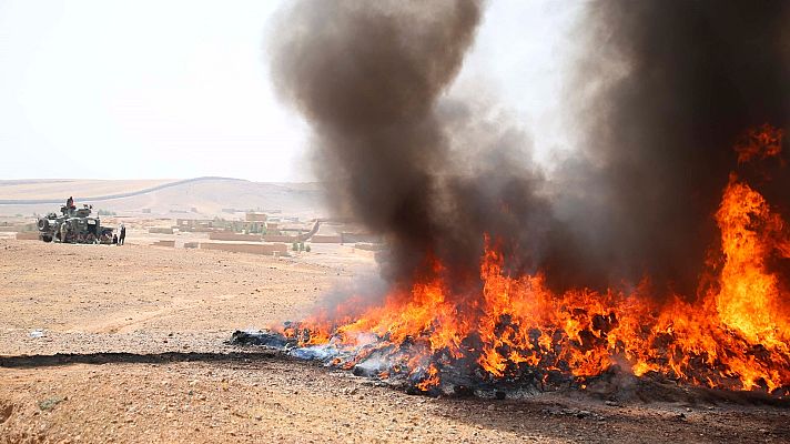Telediario 1 - Los talibanes continúan conquistando capitales de provincia en Afganistán