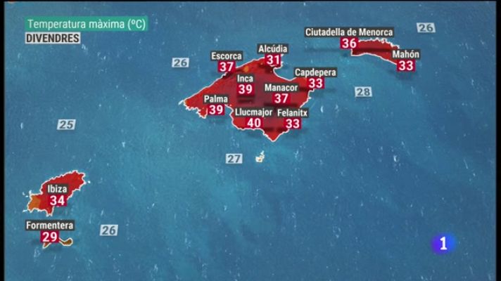 Informatiu Balear - El temps a les Illes Balears - 12/08/21