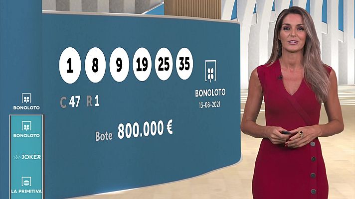 Loterías - Sorteo de la Bonoloto y Euromillones del 13/08/2021