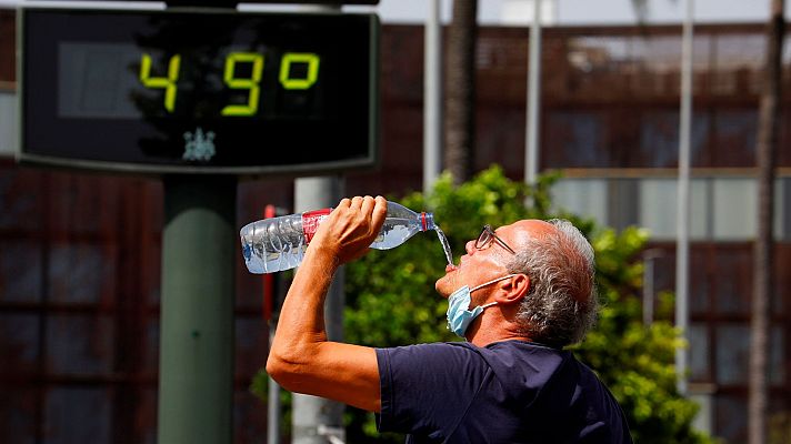 Telediario Fin de Semana - Temperaturas de más de 45 grados en el día más tórrido de la ola de calor