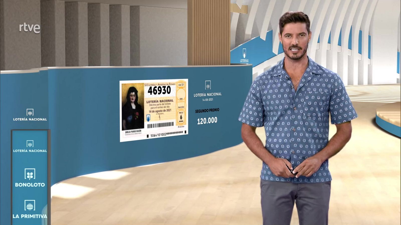 Sorteo de la Lotería Nacional del 14/08/2021 - ver ahora