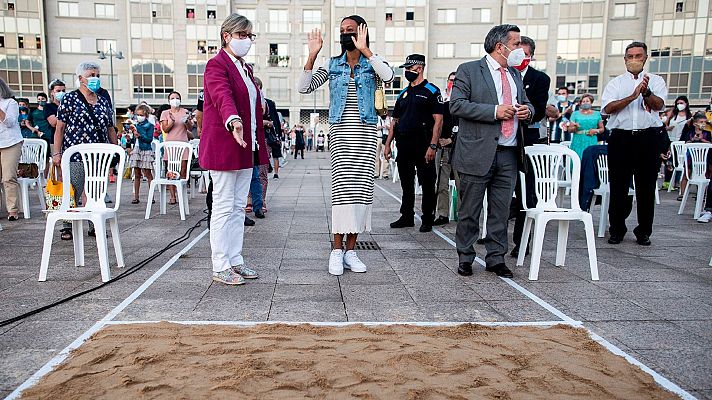 Telediario 1 - Ana Peleteiro es de oro para Galicia: así la homenajean