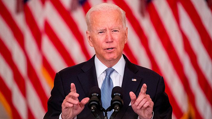 Telediario 2 - Joe Biden defiende su papel en el conflicto afgano