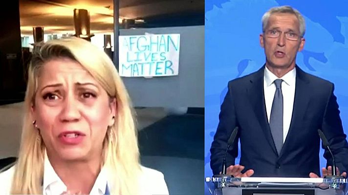 La tarde en 24h - La periodista afgana Lailuma Sadid pide emocionada a la OTAN que no reconozca al gobierno talibán