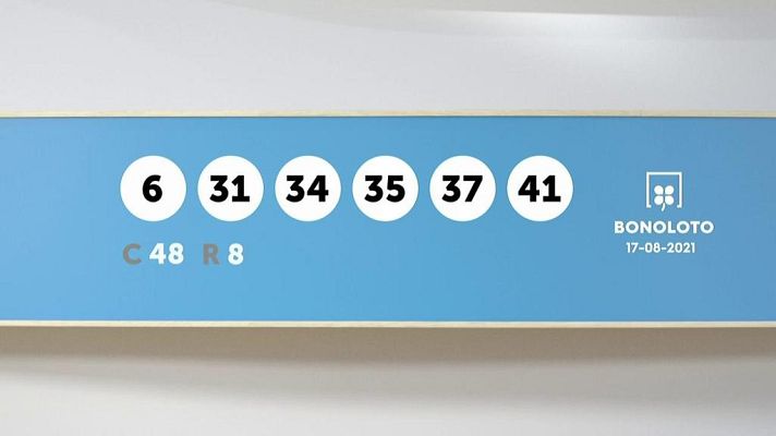 SELAE - Sorteo de la Lotería Bonoloto y Euromillones del 17/08/2021