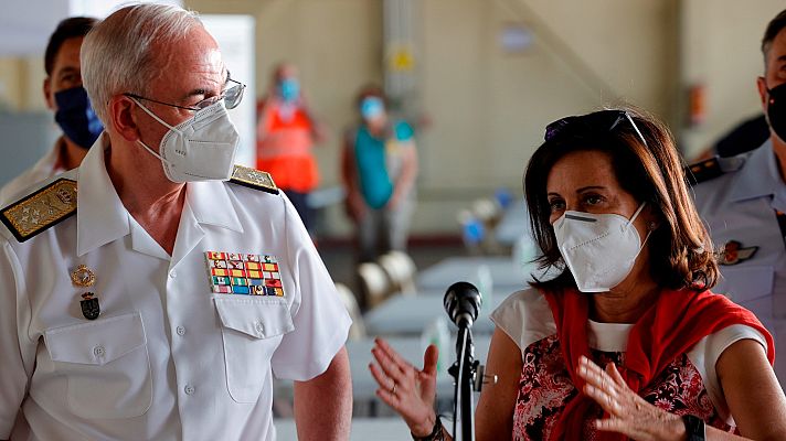 Telediario Fin de Semana - Robles pide a los afganos que no tengan salvoconducto "que griten España" para identificarlos