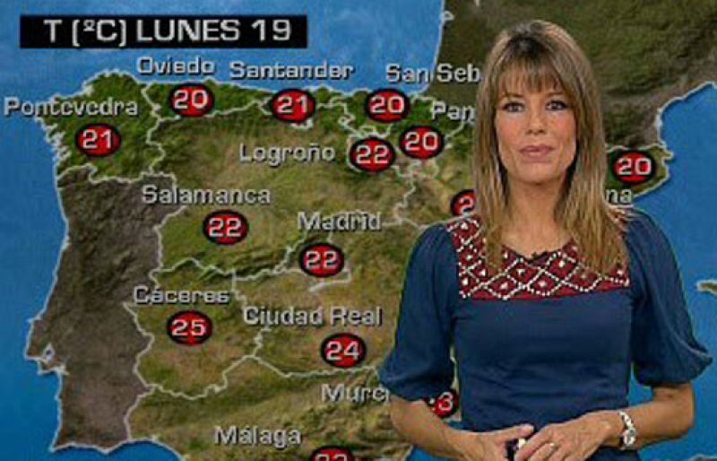 Poco nuboso con precipitaciones al final del día