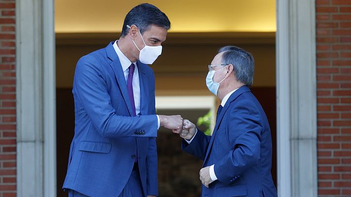 Telediario 1 - Sánchez se compromete con Ceuta a repatriar a los menores