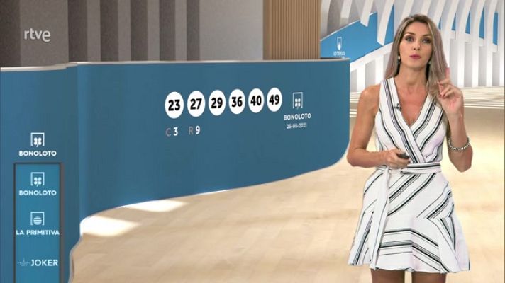 Loterías - Sorteo de la Bonoloto del 25/08/2021