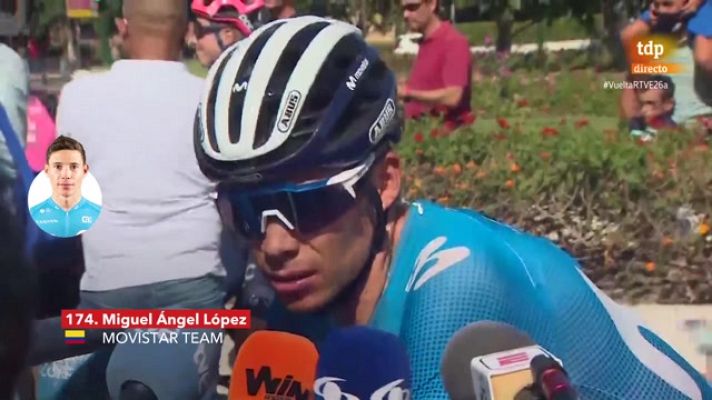 Vuelta ciclista a España - La Vuelta a España | Miguel Ángel López: "Ha sido una etapa con bastante calor y ritmo alto"