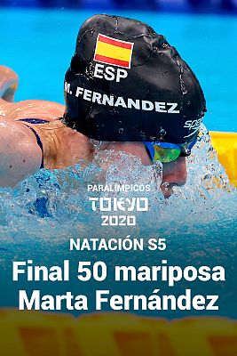 Natación Paralímpicos Paris 2024 - Natación: 50 m mariposa femenino - Marta Fernández