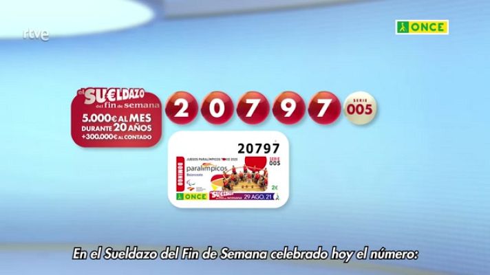 Sorteos ONCE - Sorteo ONCE - 29/08/21