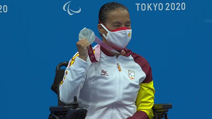 Natación Paralímpicos Paris 2024 - Teresa Perales recibe su primera medalla en Tokyo 2020