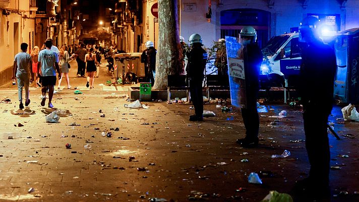Telediario 1 - Aumentan los botellones con altercados violentos
